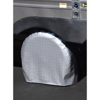 Couvre-pneus ADCO Tyre Gard 36 à 39 po – Vinyle argent style aluminium diamanté, ensemble de 2