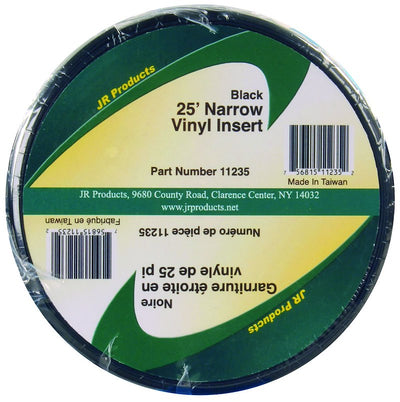 Insert de moulure noir JR Products 20-1460 – Vinyle 3/4 po x 25 pi pour VR