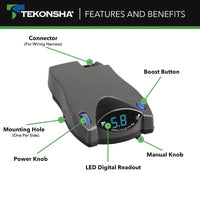 Contrôleur de frein Tekonsha Prodigy P2 17-0091 proportionnel pour remorque