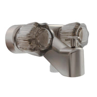 Robinet de Baignoire et Douche 4" Nickel Satiné avec Inverseur