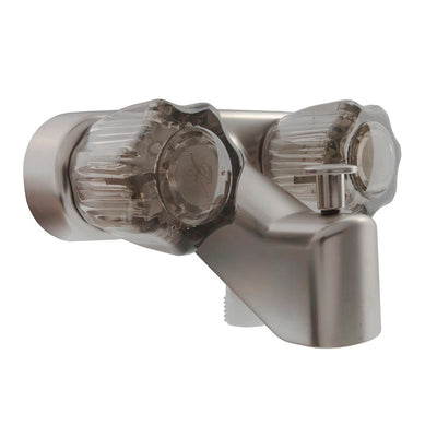 Robinet de Baignoire et Douche 4" Nickel Satiné avec Inverseur