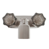 Robinet de Baignoire et Douche 4" Nickel Satiné avec Inverseur