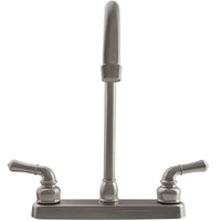 Robinet de Cuisine VR Bec en J 12" - Nickel Satiné Brossé