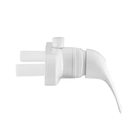 Valve de Contrôle de Douche Blanche 4" avec Levier Unique et Anti-Refoulement