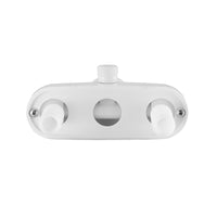 Valve de Contrôle de Douche Blanche 4" avec Levier Unique et Anti-Refoulement