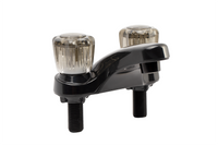 Robinet de Lavabo Noir 4" avec Bec en Arche pour VR