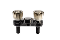 Robinet de Lavabo Noir 4" avec Bec en Arche pour VR