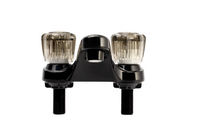 Robinet de Lavabo Noir 4" avec Bec en Arche pour VR
