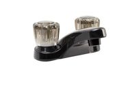 Robinet de Lavabo Noir 4" avec Bec en Arche pour VR
