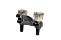 Robinet de Lavabo Noir 4" avec Bec en Arche pour VR