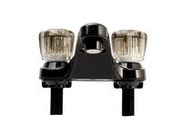 Robinet de Lavabo Noir 4" avec Bec en Arche pour VR