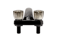 Robinet de Lavabo Noir 4" avec Bec en Arche pour VR
