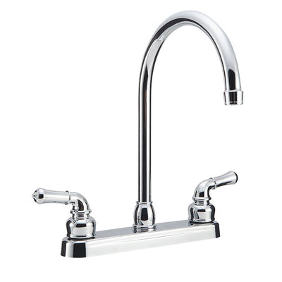 Robinet de Cuisine Chrome pour VR - Bec en J 12" - Montage 8"