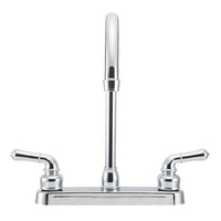 Robinet de Cuisine Chrome pour VR - Bec en J 12" - Montage 8"