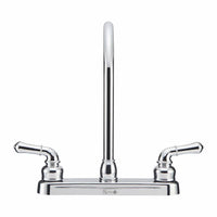 Robinet de Cuisine Chrome pour VR - Bec en J 12" - Montage 8"