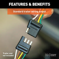 Connecteur de câblage remorque CURT 24-1710 4 voies pour Toyota Camry