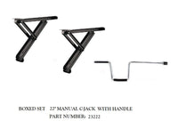 Stabilisateur manuel BAL C Jack 22 po – Ensemble de 2 pour roulotte et fifth wheel