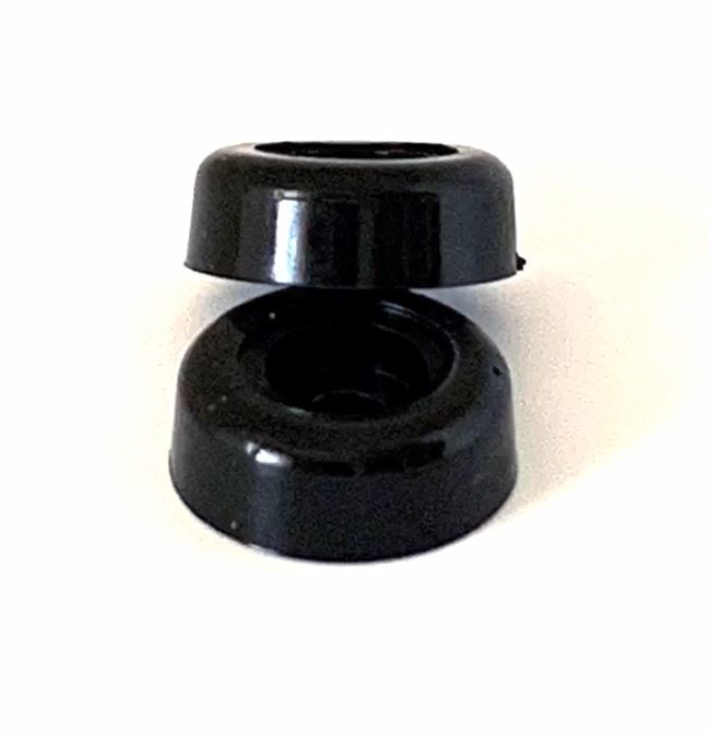 Butées de porte universelles JR Products 20-1222 noires – Ensemble de 2