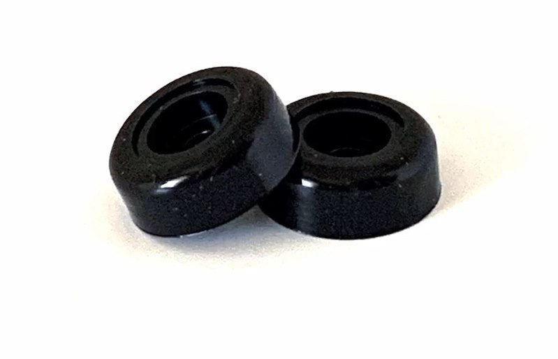 Butées de porte universelles JR Products 20-1222 noires – Ensemble de 2