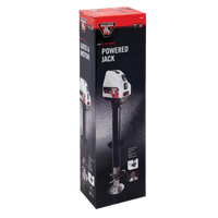 Cric électrique Bulldog 4000 lb pour timon de remorque A-Frame – blanc