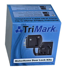 Poignée de porte d’entrée TriMark noire RV Designer 69-9756 pour VR et roulottes