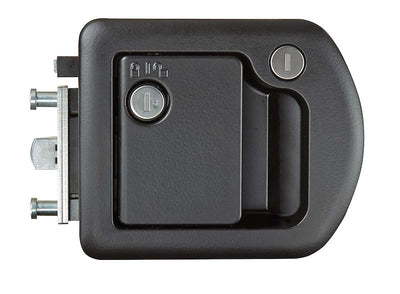 Poignée de porte d’entrée TriMark noire RV Designer 69-9756 pour VR et roulottes
