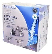 Robinet de salle de bain Phoenix Premium chrome 4 po à 2 poignées