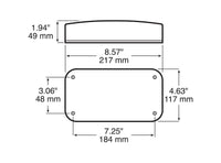 Feu arrière rectangulaire Peterson 18-1442 pour VR et remorque – rouge incandescent