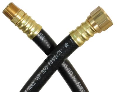 Boyau de propane JR Products 06-0538 – 72 po, 3/8 po, approuvé UL/CSA