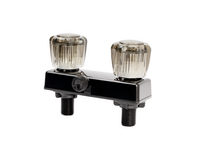 Robinet de douche Dura Faucet 06-8224 noir à 2 valves – 4 po