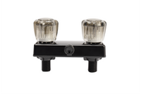 Robinet de douche Dura Faucet 06-8224 noir à 2 valves – 4 po