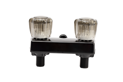 Robinet de douche Dura Faucet 06-8224 noir à 2 valves – 4 po