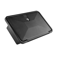 Black outdoor shower box