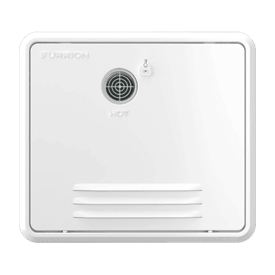 Porte d’accès blanche Furrion pour chauffe-eau Atwood 4/6 gallons – Acier 16-1/8 x 18-1/8 po