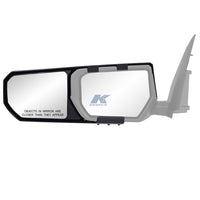 Miroirs de remorquage K-Source Snap & Zap 09-0585 noirs – Paire