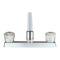 Two-handle crystal faucet