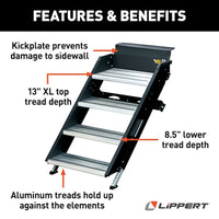 solid step lipper 4 step door width 25-28 in