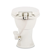 Toilette Dometic 410 Blanche en Porcelaine avec Chasse d'Eau PowerFlush