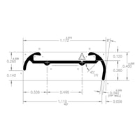 Moulure de finition noire AP Products 20-6939 pour VR