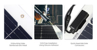 Panneau solaire flexible Renogy 100 W monocristallin pour VR