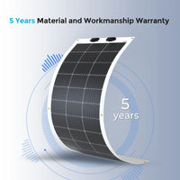 Panneau solaire flexible Renogy 100 W monocristallin pour VR