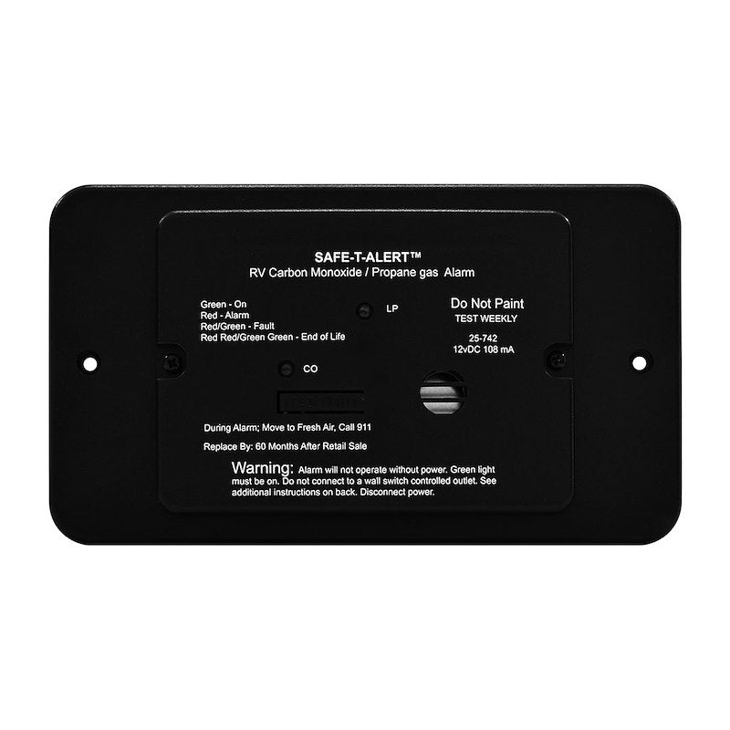 Détecteur propane et monoxyde de carbone Safe-T-Alert 02-8571 pour VR