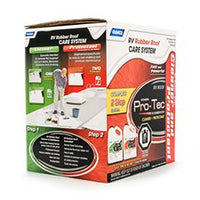 Ensemble d’entretien pour toit en caoutchouc Camco Pro-Tec 13-1481 – Nettoyant et protecteur