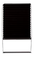 Store plissé Thin Shade noir 12,5 po pour porte de VR – AP Products 20-1561