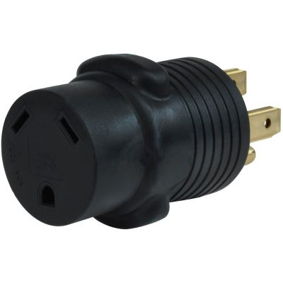 Adaptateur compact 30A vers 50A pour branchement VR - PVC durable