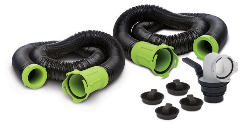 Tuyau d'égout Thetford Titan 15/20 pieds, résistant et durable, avec raccord et bouchon bayonnette