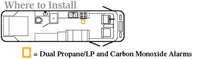 Détecteur de Fuite de Monoxyde de Carbone et Propane Safe-T-Alert™ - Alarme 12V avec Indicateur LED