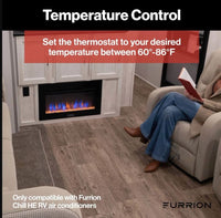 Furrion Chill™ Programmable Wall Thermostat 12V – Single Zone with Fan Control and LED Display