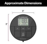 Furrion Chill™ Programmable Wall Thermostat 12V – Single Zone with Fan Control and LED Display