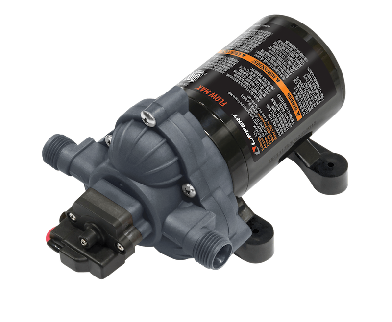 Pompe  à eau Flow Max 12V pour RV – Auto-amorçante, 3 GPM, Silencieuse et Durable